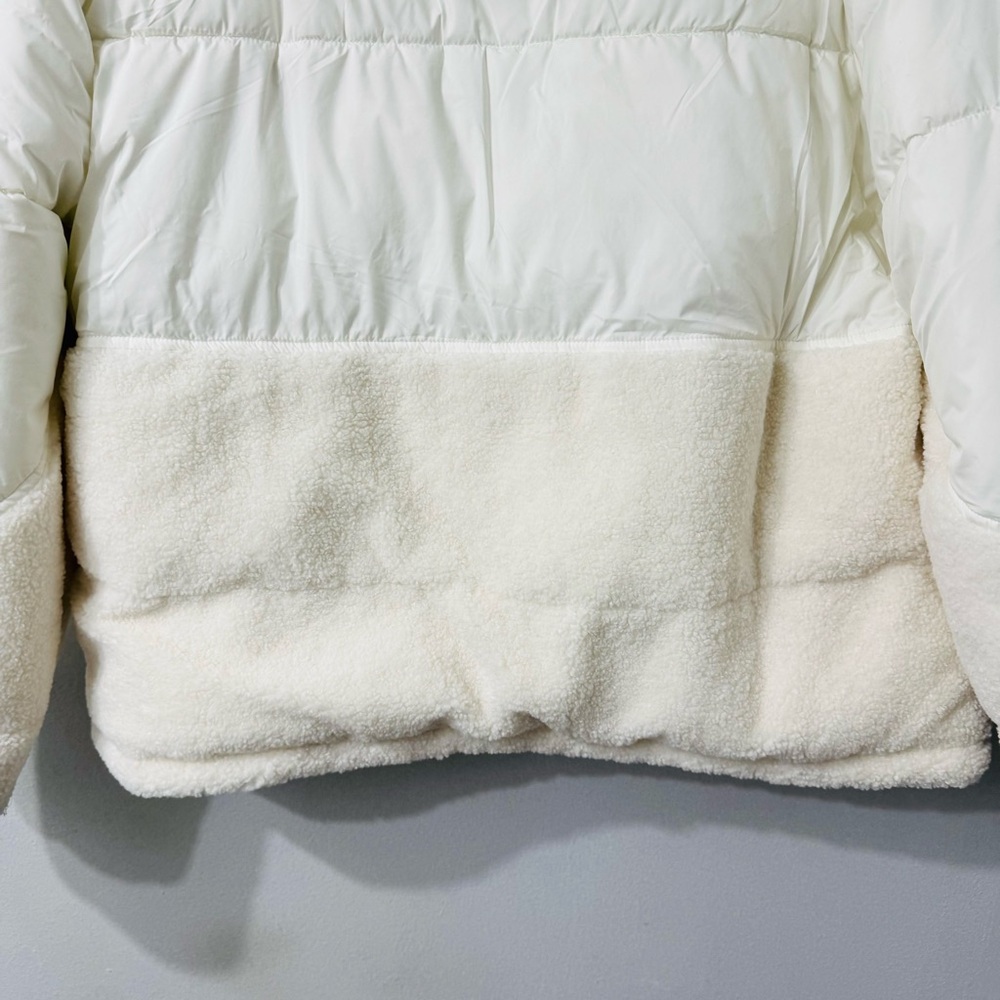 Amazon Essentials Hooded Sherpa Puffer Jacket Ivory XXL - Picture 7 of 16